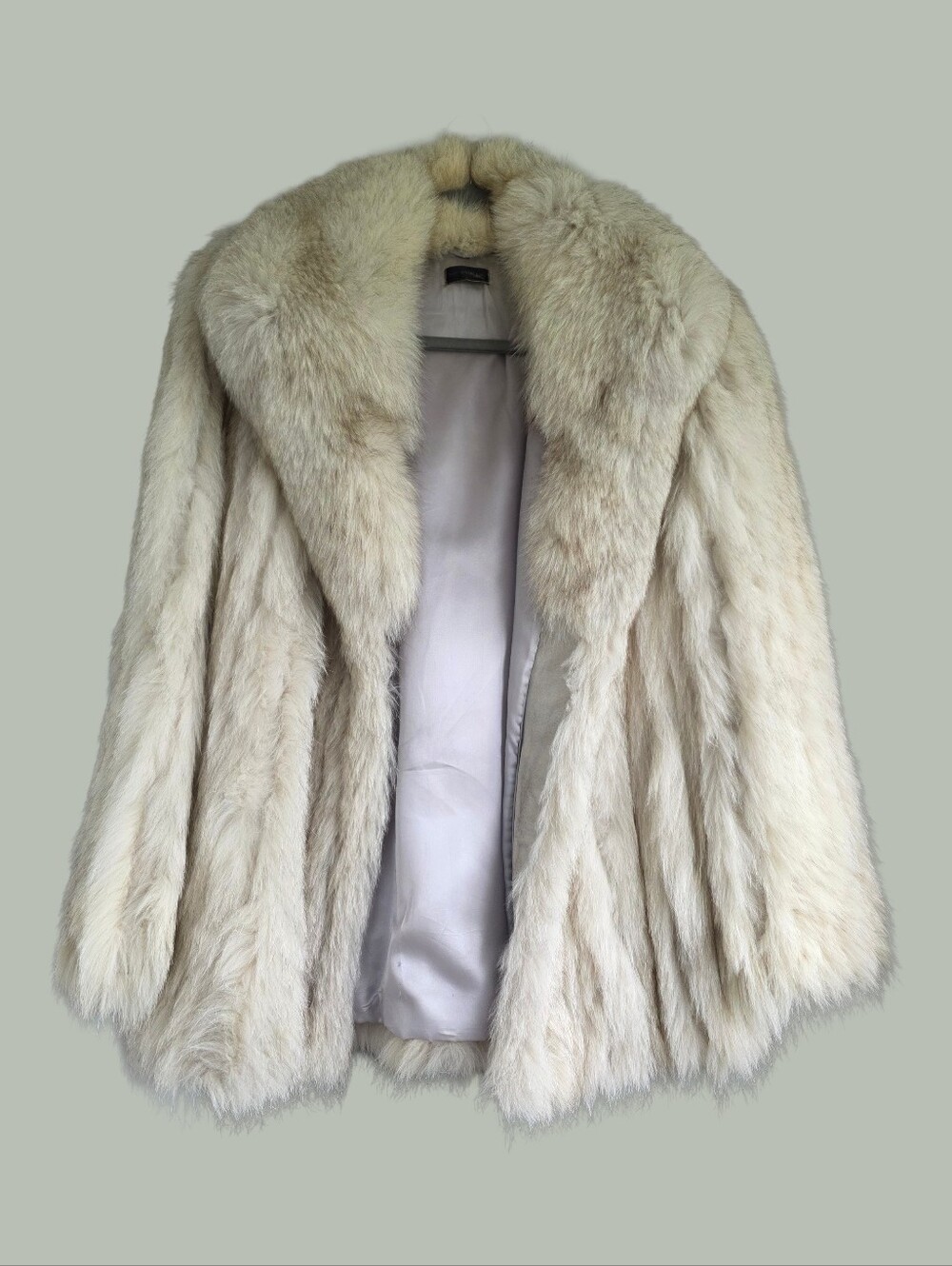 Genuine Blue Fox Fur Jacket